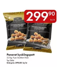 Panerat kycklingspett