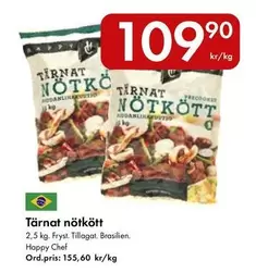 Tärnat nötkött
