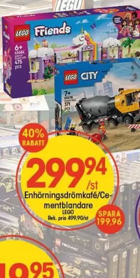 LEGO - Enhörningsdrömkafé/Cementblandare