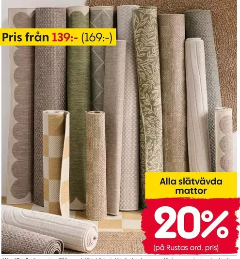 slätvävda mattor