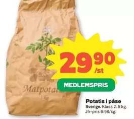 Potatis i påse