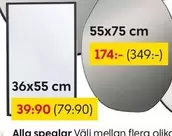 Alla speglar Väli mellan flera oliko