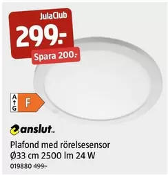 Plafond med rörelsesensor