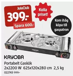 Portabelt Gaskök