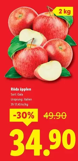Röda äpplen