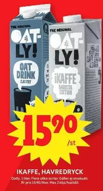 Oatly - IKAFFE, HAVREDRYCK