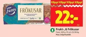 Fazer - Frukt-, & Frökusar