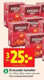 Krossade tomater