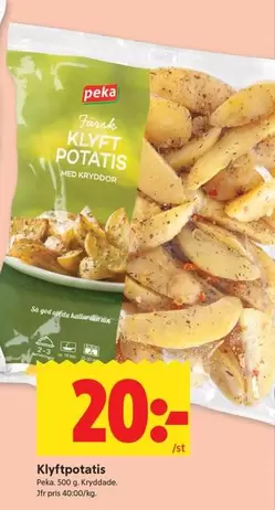 Peka - Klyftpotatis