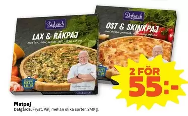 LAX & RÄKPAJ, OST & SKINKPAJ