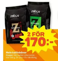 Zoegas - Hela kaffebönor