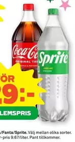 Sprite - Coca-Co or Fanta or