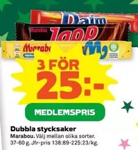 marabou - Dubbla stycksaker