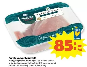 Ingelsta kalkon - kalkonbröstfilé