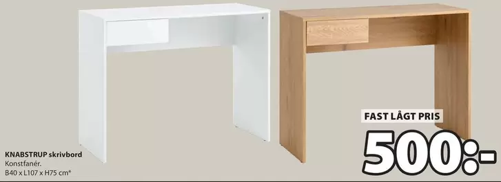 KNABSTRUP skrivbord