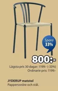 JYDERUP matstol