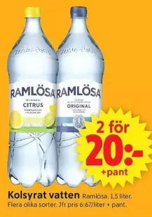 ramlösa - Kolsyrat vatten