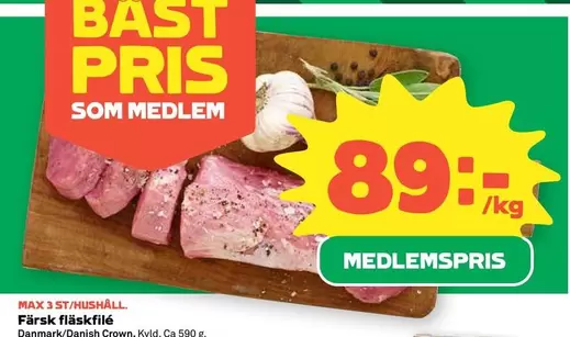 Danish Crown - Färsk fläskfilé