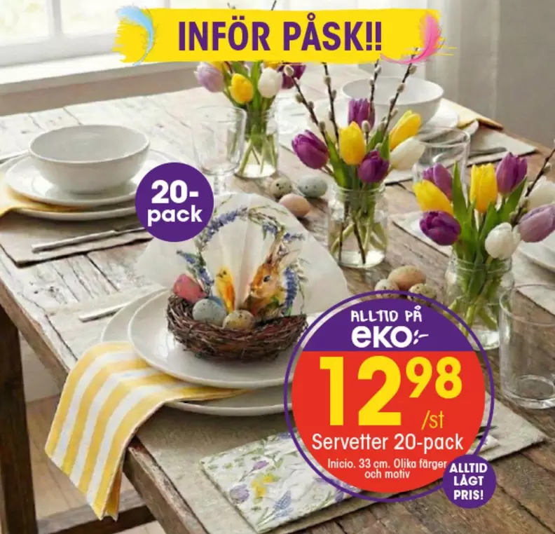 EKO - Servetter 20-pack