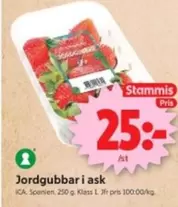 Jordgubbar i ask
