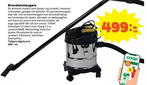 Coop - Grovdammsugare