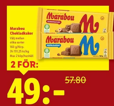 marabou - Chokladkakor