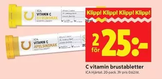 C vitamin brustabletter