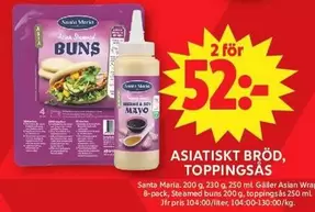 Santa Maria - ASIATISKT BRÖD, TOPPINGSÅS