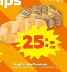 Bonjour - Långfranska/Snoddas