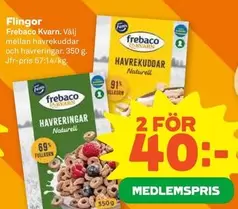 Frebaco - Havrekuddar or Havreringar