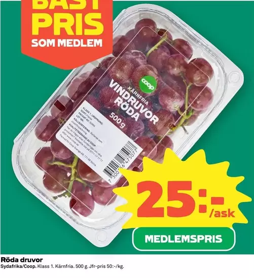 Coop - VINDRUVOR RÖDA