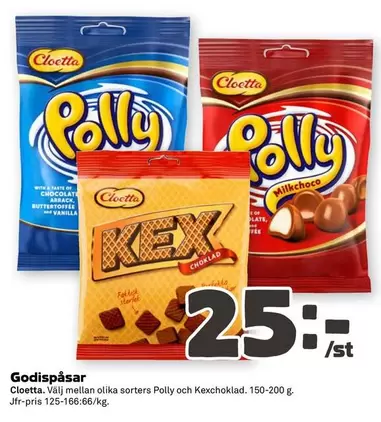 Cloetta - Polly och Kexchoklad
