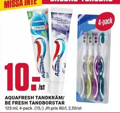 aquafresh - TANDKRÄM/ BE FRESH TANDBORSTAR