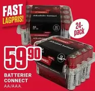 BATTERIER CONNECT AA/AAA.