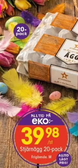Stjärnägg -  20-pack