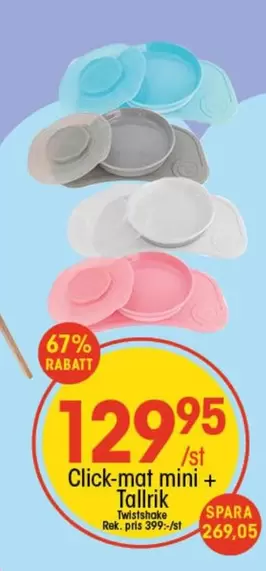 Click-mat mini + Tallrik