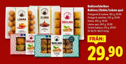 Baklava/Zlobia/Lokma qazi