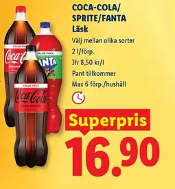 coca-cola - COCA-COLA/SPRITE/FANTA Läsk