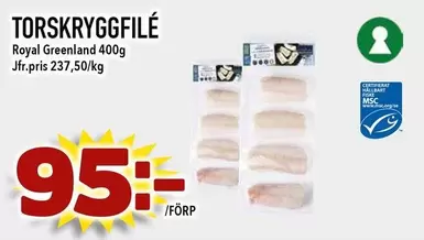 Royal Greenland - TORSKRYGGFILÉ