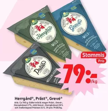 Arla - Herrgård, Präst®, Grevé