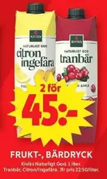 Kiviks - Citron Ingefära, tranbär