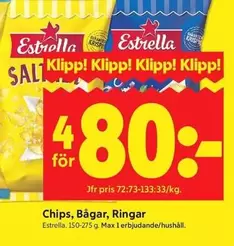 Estrella - Chips, Bågar, Ringar