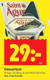 saint agur - Dessertost
