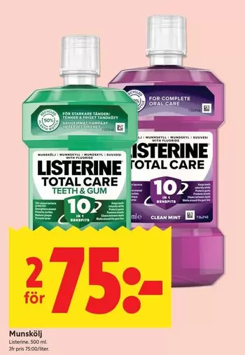 Listerine - TOTAL CARE TEETH & GUM