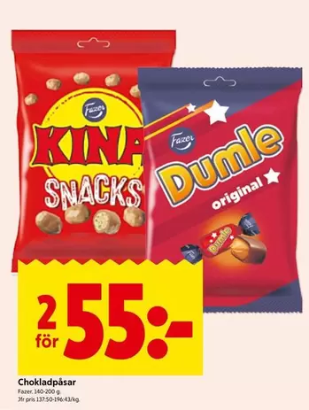 Fazer - Chokladpåsar