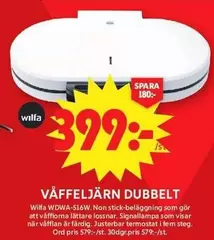 Wilfa - VÄFFELJÄRN DUBBELT