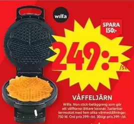 Wilfa - VÄFFELJÄRN