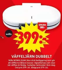 Wilfa - VÅFFELJÄRN DUBBELT