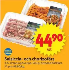 Salsiccia- och chorizofärs