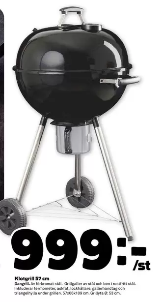 Klotgrill 57 cm